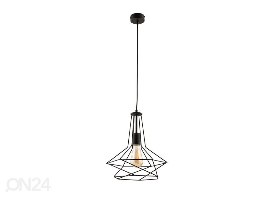 Rippvalgusti Oro Black Ø 31 cm suurendatud