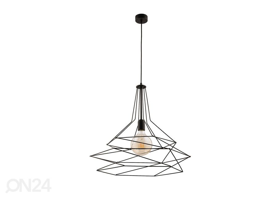 Rippvalgusti Oro Black Ø 56 cm suurendatud