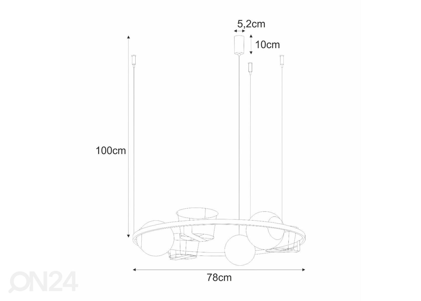 Rippvalgusti Plant 3 suurendatud mõõdud