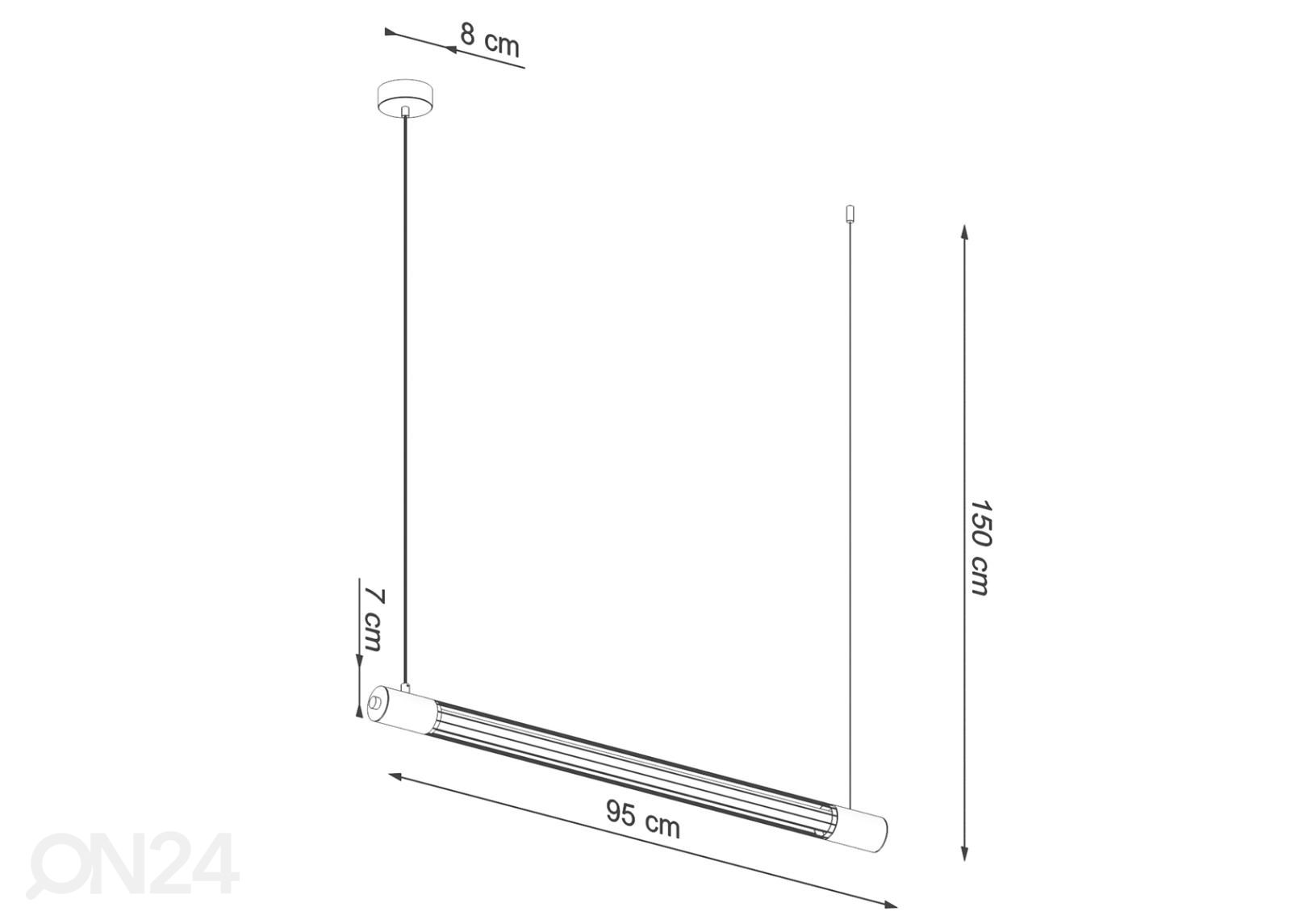 Rippvalgusti Valo, must suurendatud mõõdud