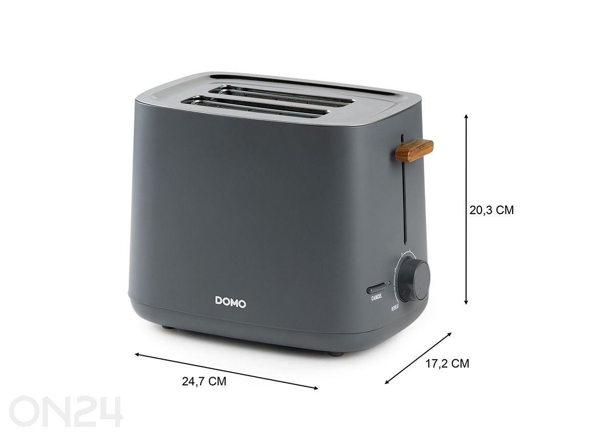 Röster Domo 1000W, antratsiit suurendatud mõõdud