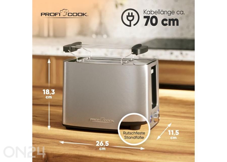 Röster ProfiCook PCTA1279 suurendatud mõõdud