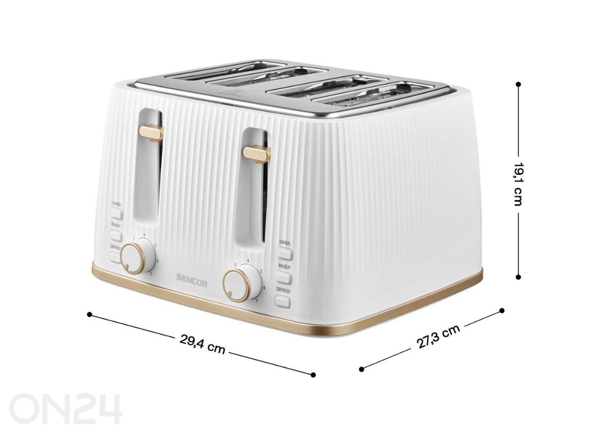 Röster Sencor STS7540WH, valge suurendatud mõõdud