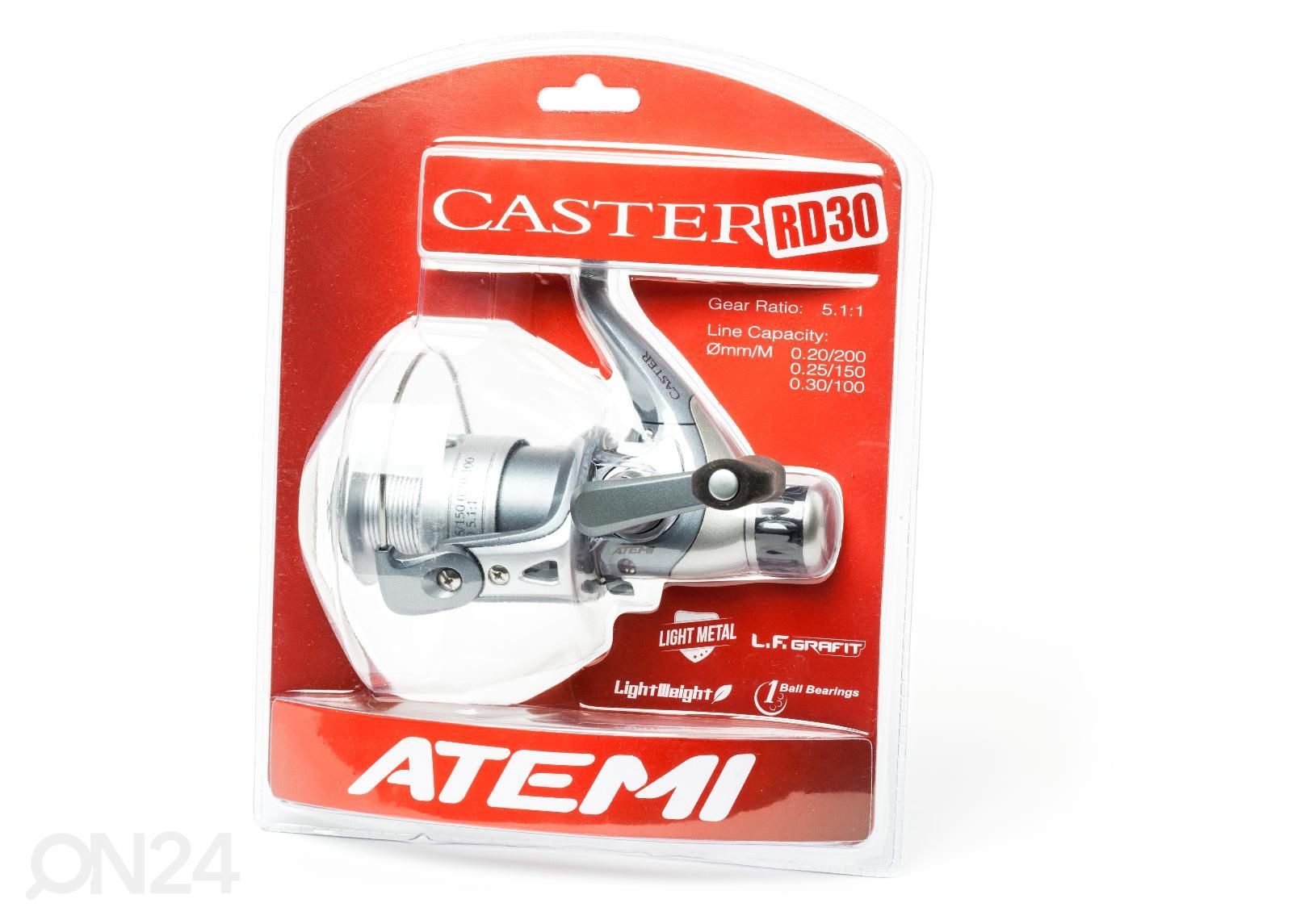 Rull heiteõngele ja spinningule Atemi Caster C1-40Bl suurendatud