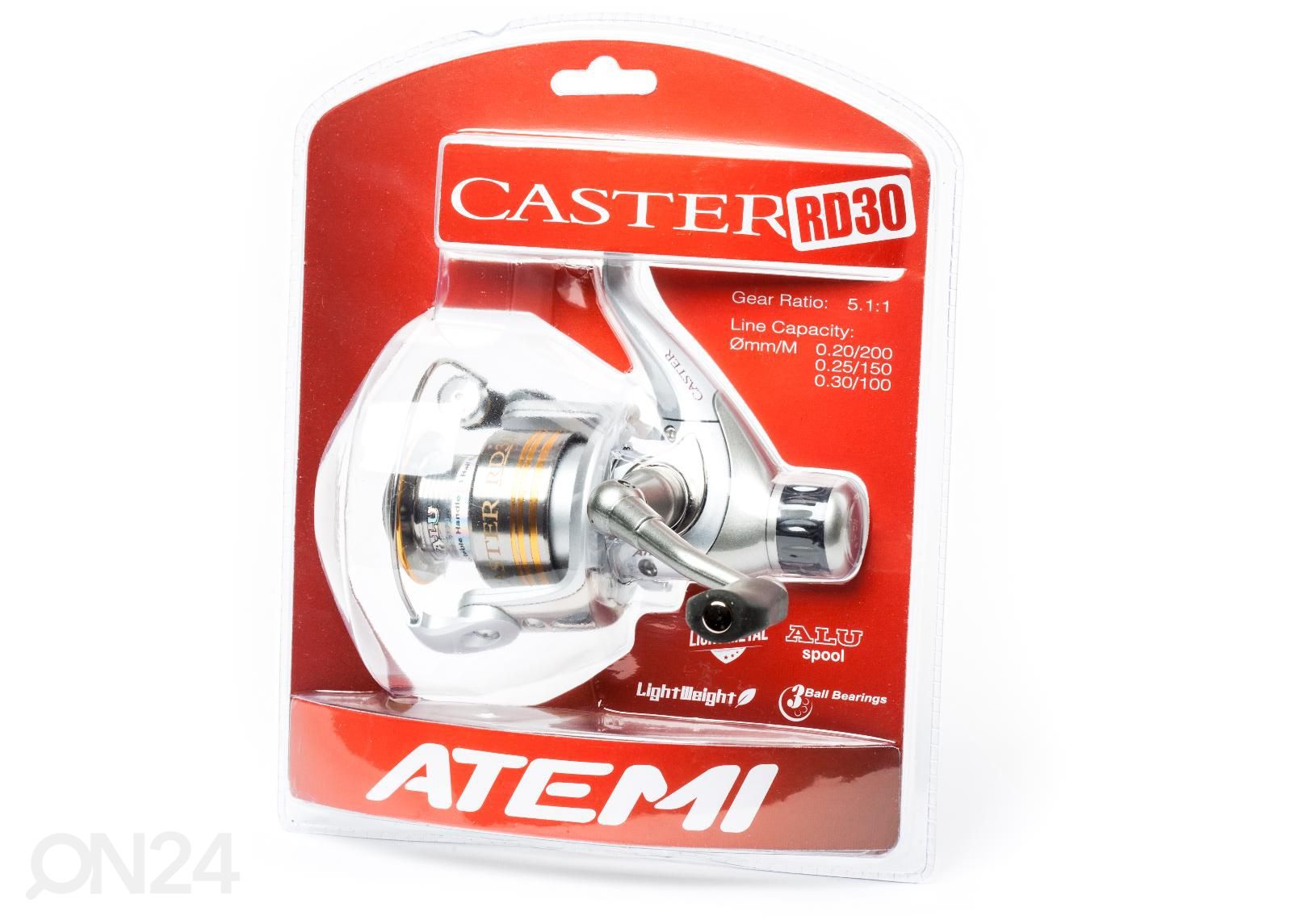 Rull tagapidurisüsteemiga Atemi Caster C3-40Bl suurendatud