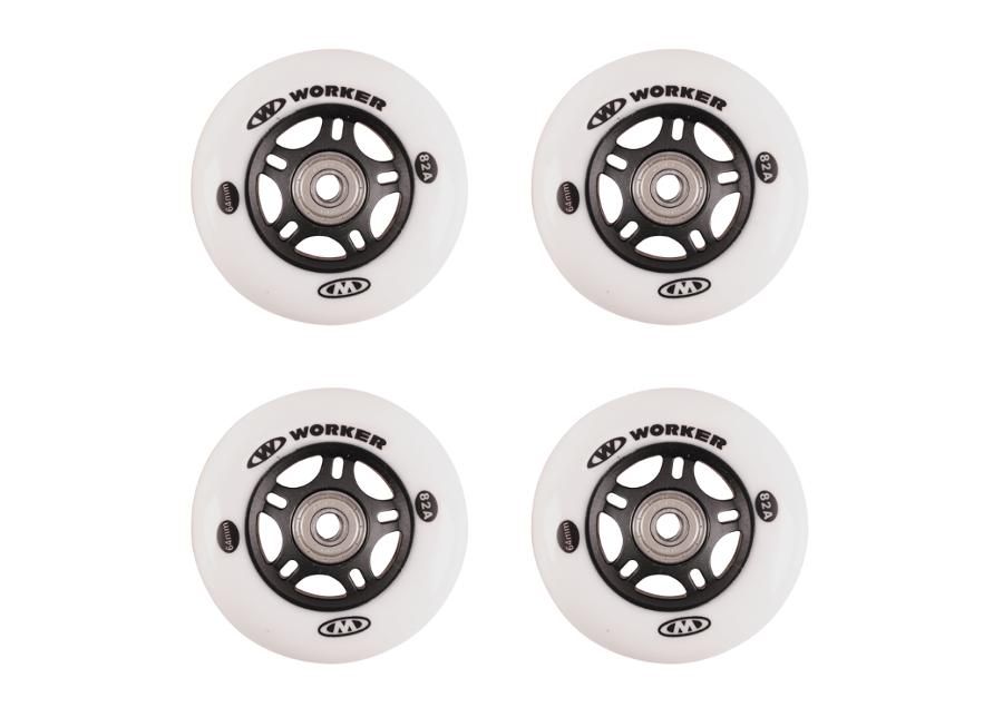 Rulluisu rataste komplekt 64mm laagritega ABEC-5 carbon suurendatud