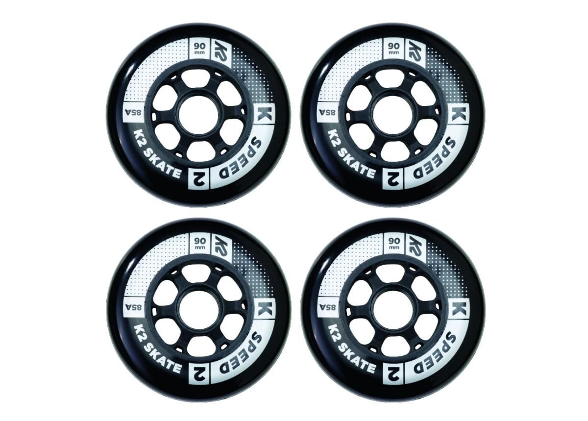 Rulluisu rataste komplekt K2 Speed 90 mm 4 tk suurendatud