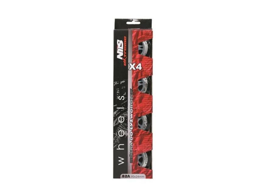 Rulluisu rataste komplekt NILS EXTREME PU 90x24 82A suurendatud