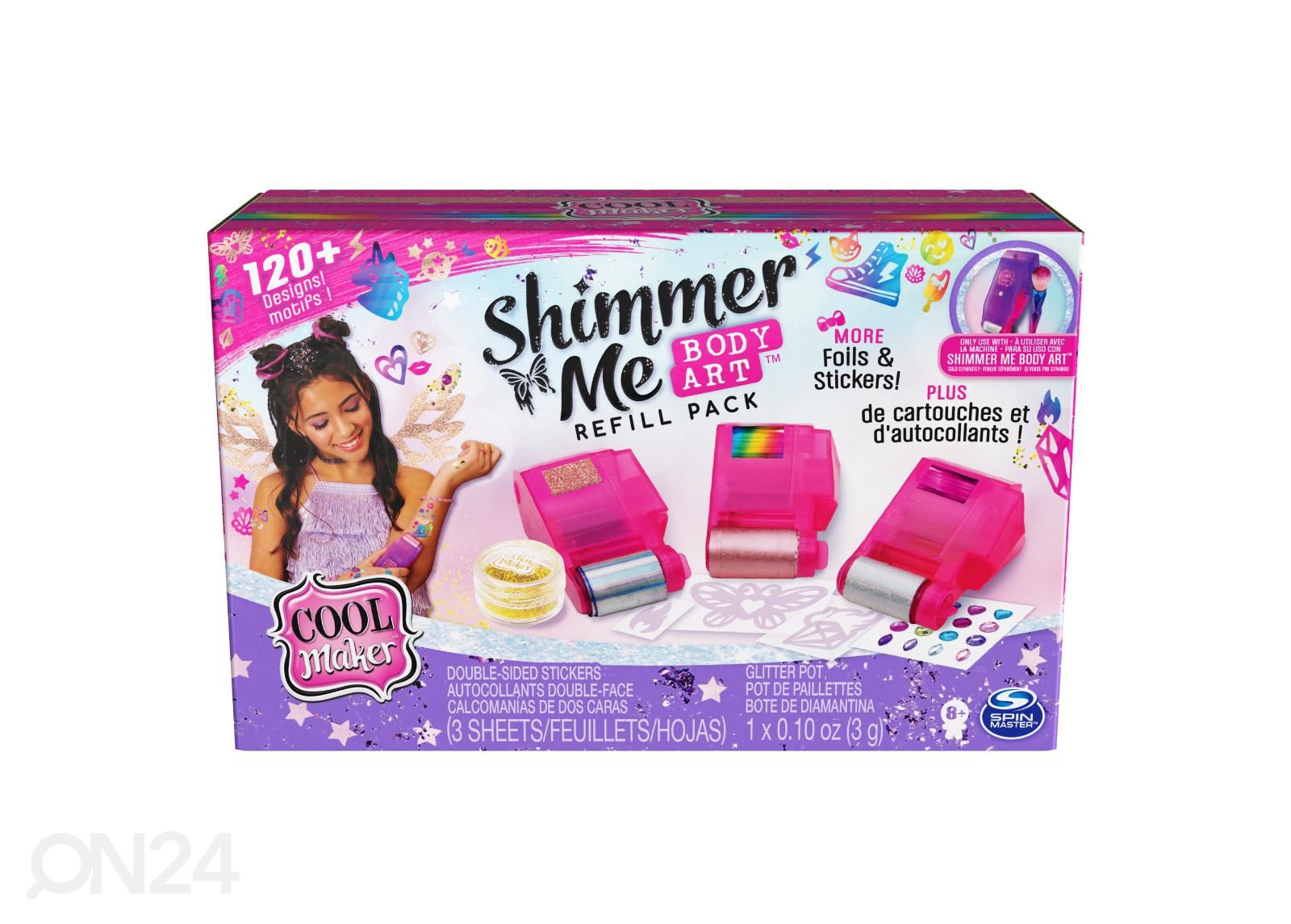 Sädelev kehakaunistamise komplekt COOL Shimmer Me suurendatud