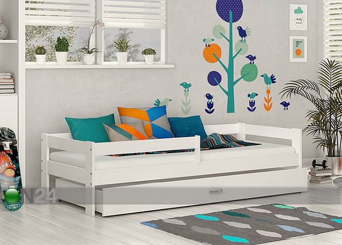 Sahtliga lastevoodi 80x160 cm suurendatud