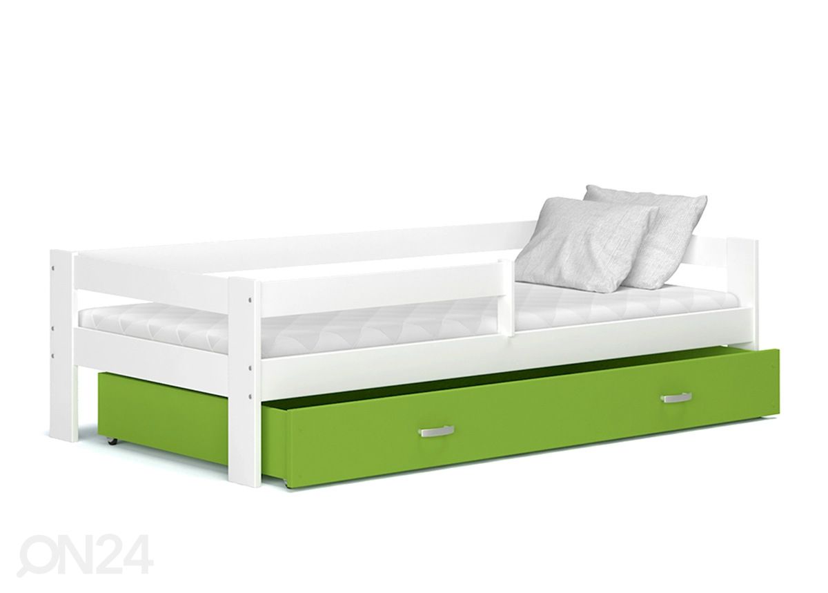 Sahtliga lastevoodi 80x160 cm suurendatud