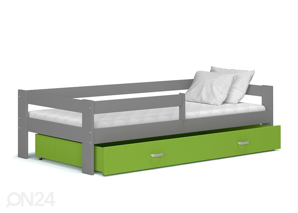 Sahtliga lastevoodi 80x160 cm suurendatud