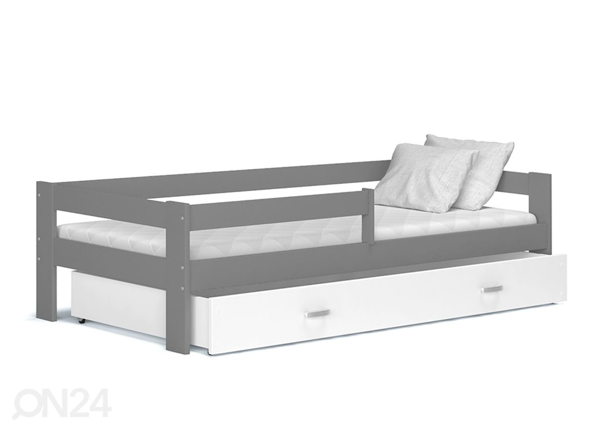 Sahtliga lastevoodi 80x190 cm suurendatud