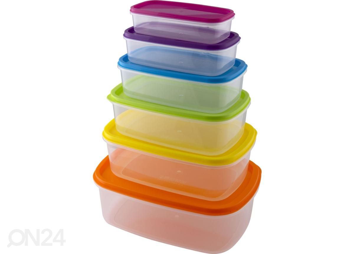 Säilituskarpide komplekt Lamart Rainbow, 6 tk suurendatud
