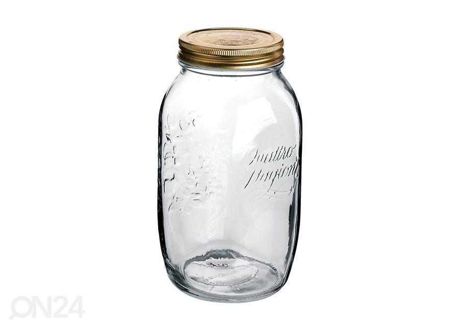 Säilituspurk Quattro 1,5 L, 2 tk suurendatud