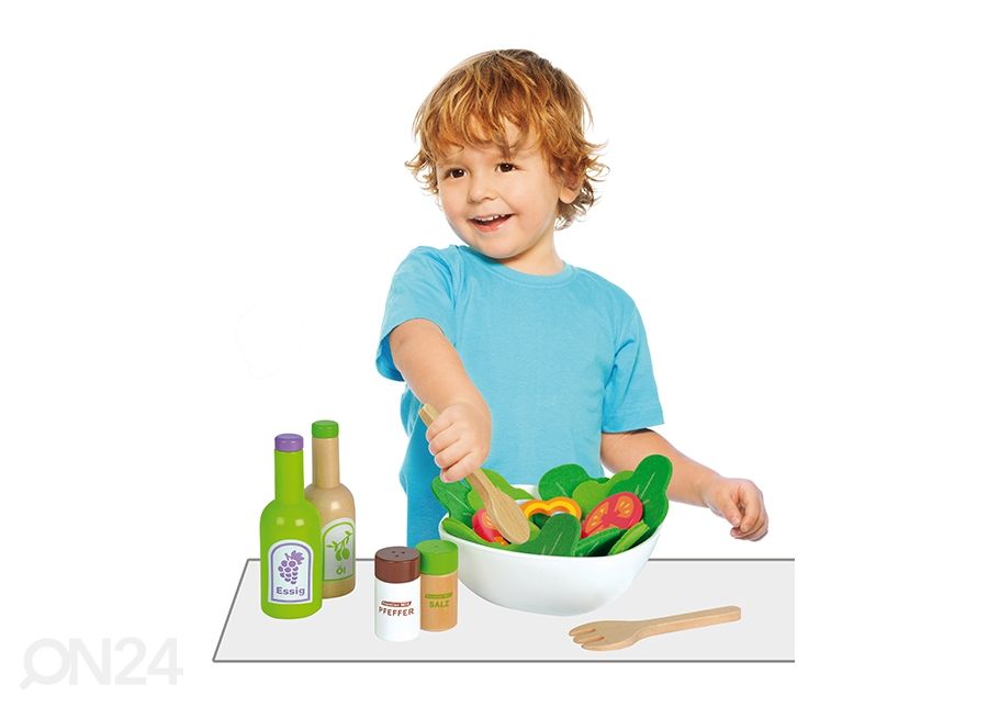 Salatikomplekt puidust suurendatud