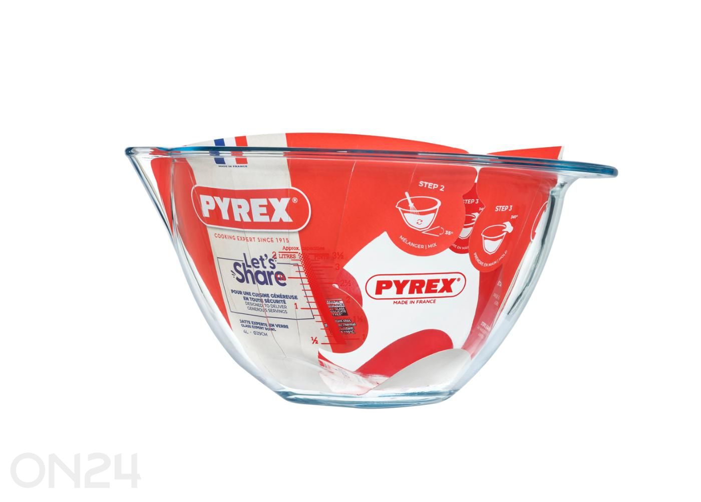Segamiskauss Pyrex Expert 4 L, Ø 29 cm suurendatud