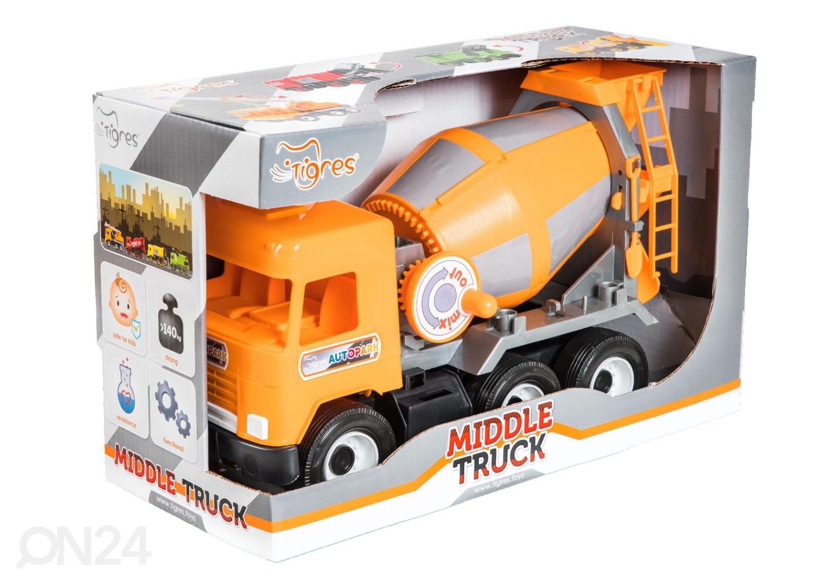 Seguauto Middle Truck Tigres kollane suurendatud