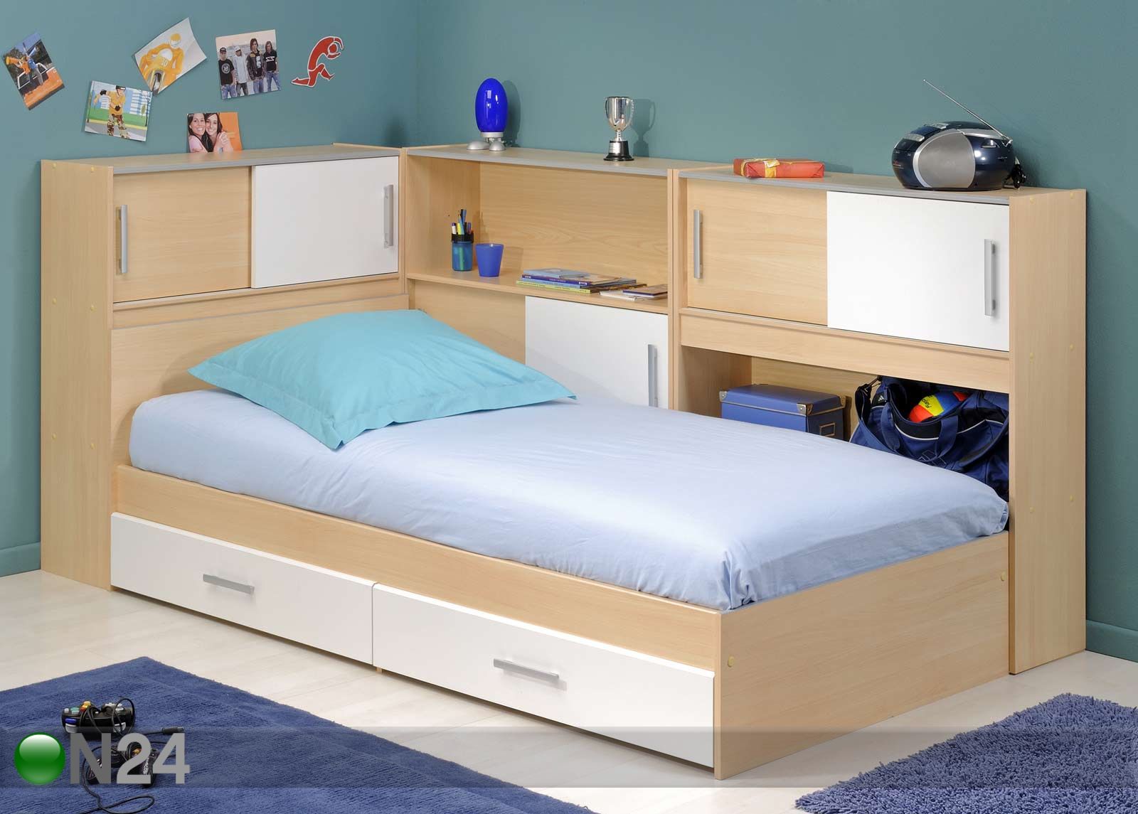 Seinakapid voodile 3tk suurendatud