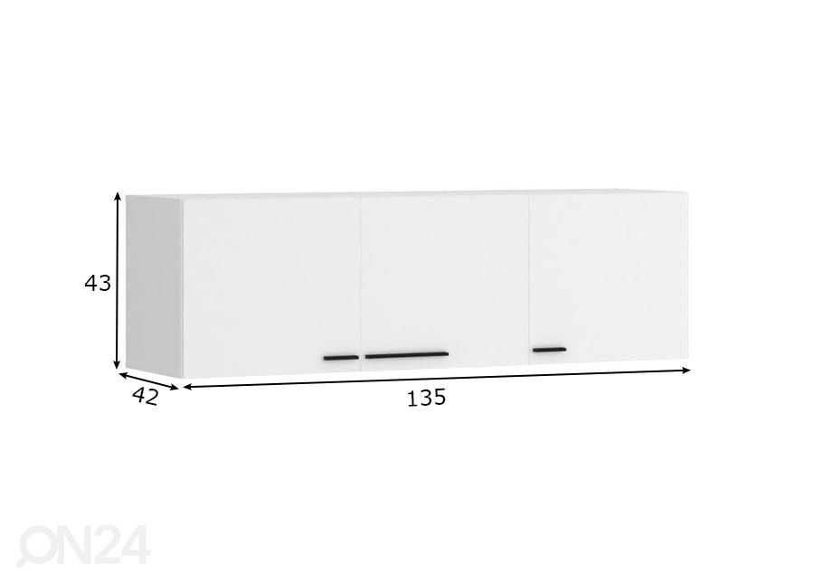 Seinakapp Marlow 135 cm suurendatud mõõdud