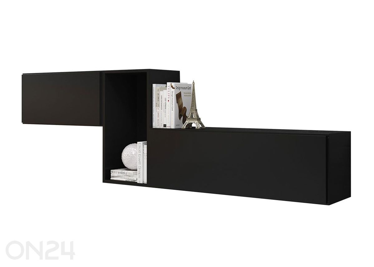 Seinakappide ja riiuli komplekt suurendatud