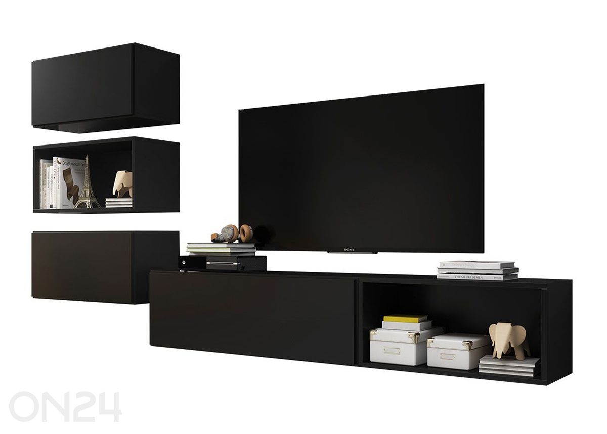 Seinakappide ja riiulite komplekt suurendatud