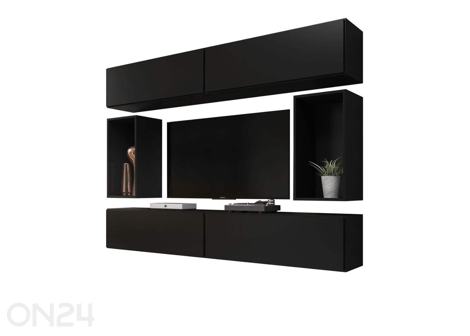 Seinakappide ja riiulite komplekt suurendatud