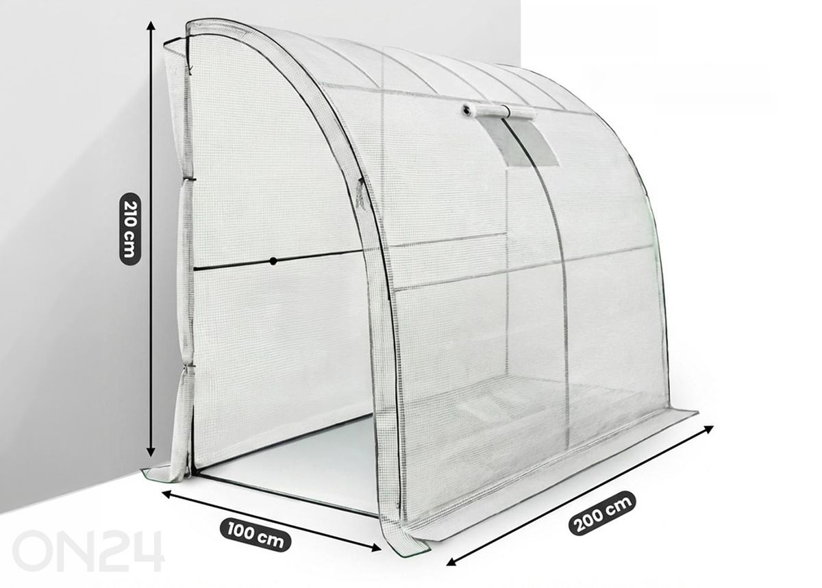 Seinakasvuhoone 2 m² suurendatud mõõdud