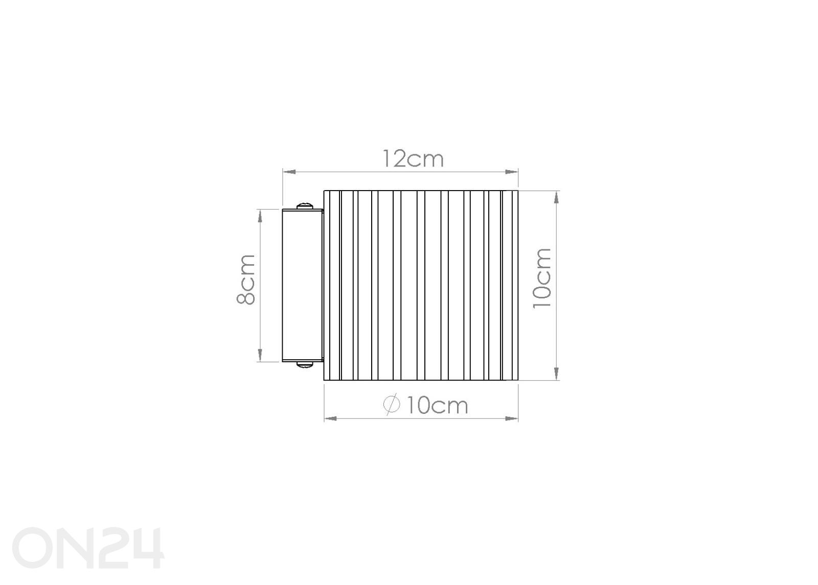 Seinalamp Aura, G9 suurendatud mõõdud