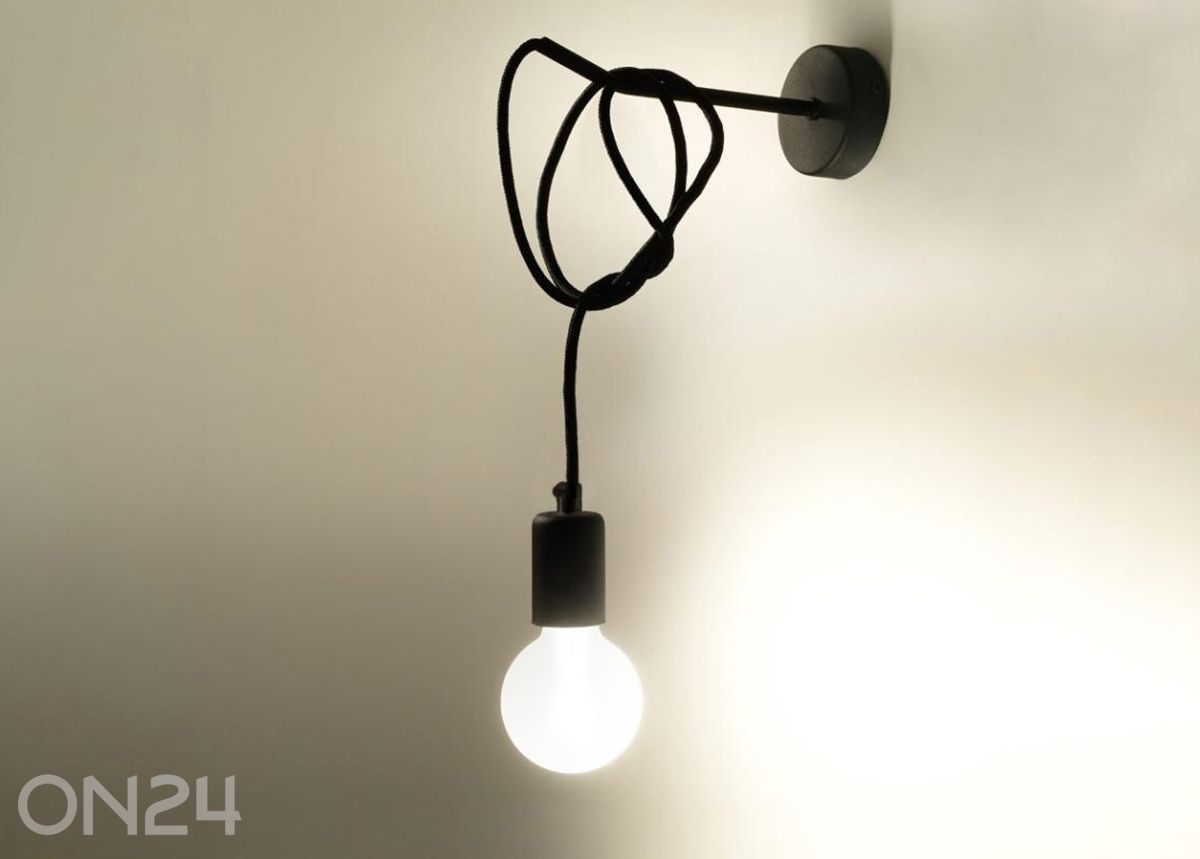 Seinalamp Edison, must suurendatud