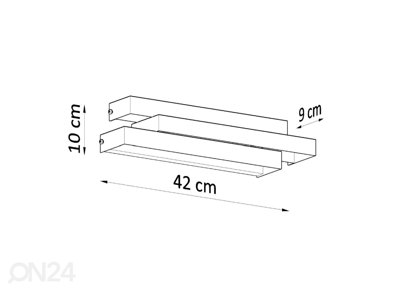 Seinalamp Frost suurendatud mõõdud