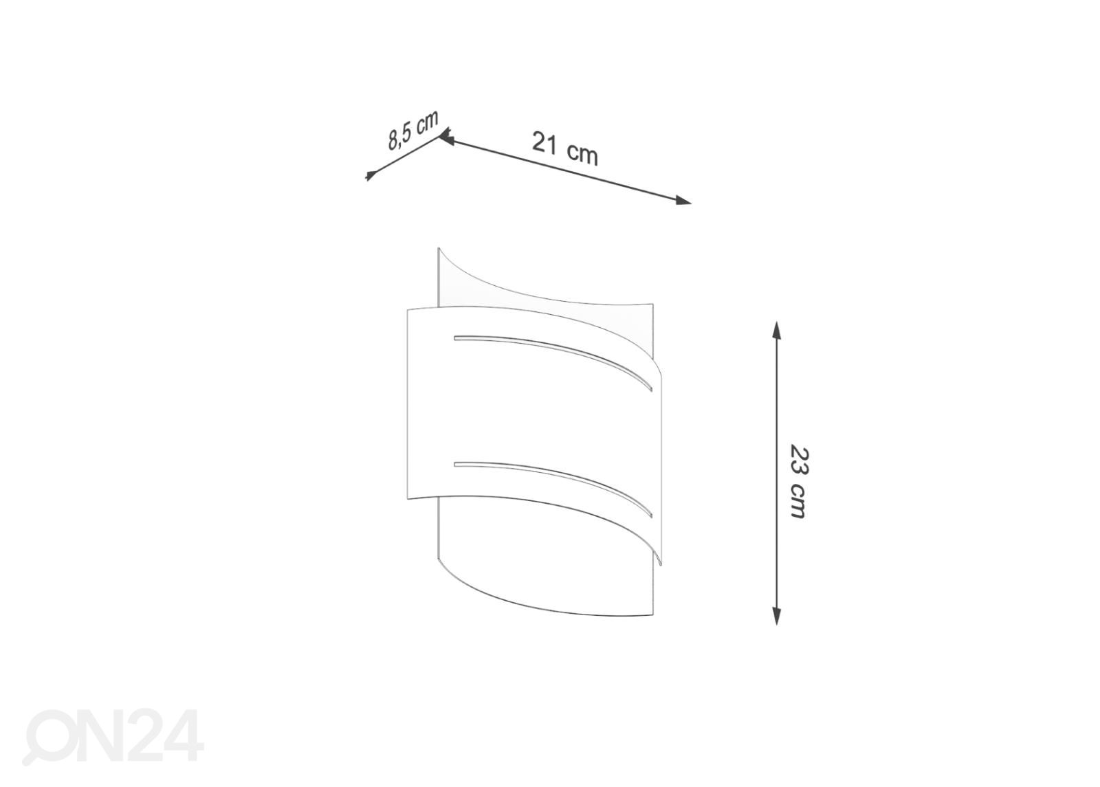 Seinalamp Hestia suurendatud mõõdud