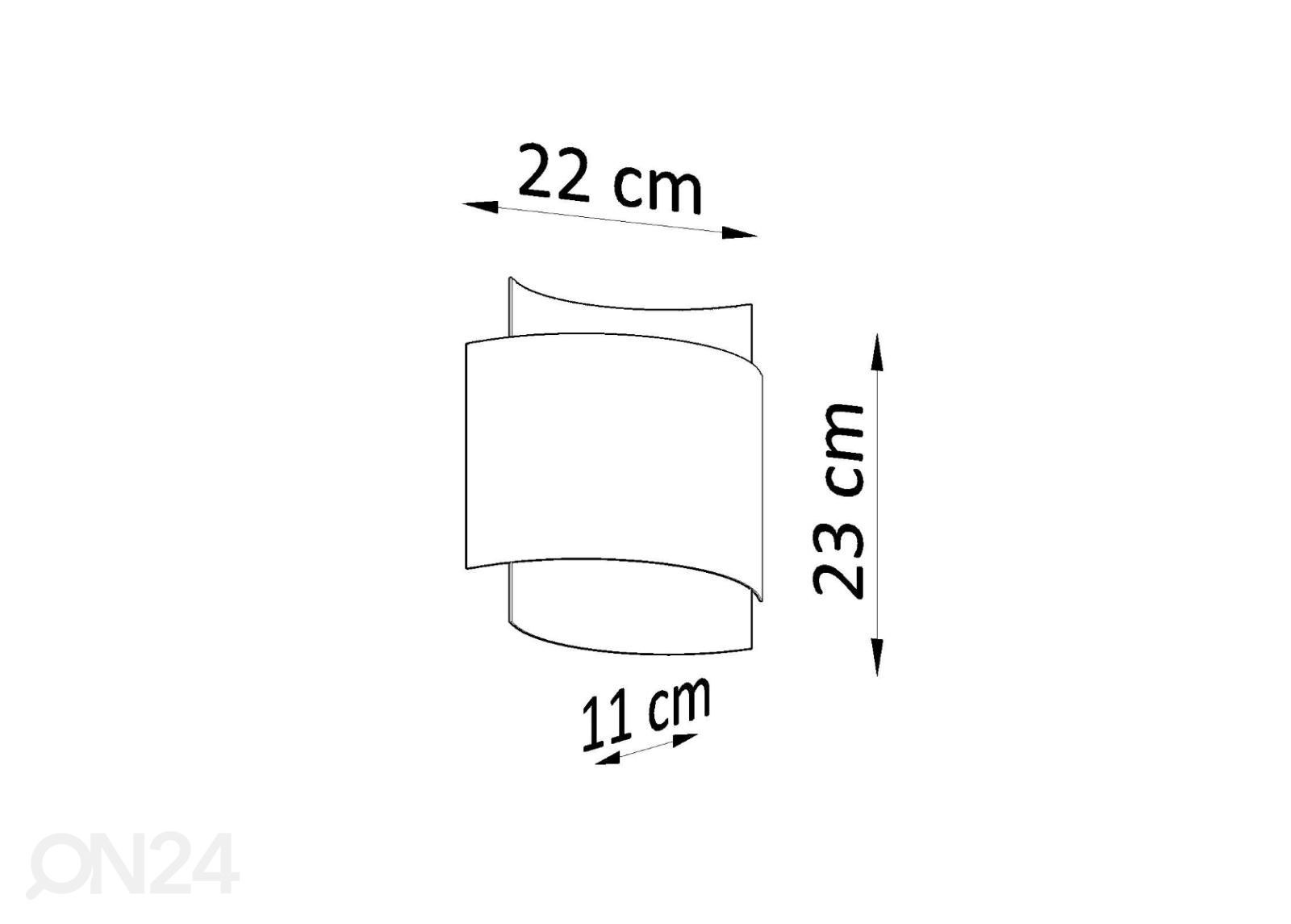 Seinalamp Impact suurendatud mõõdud