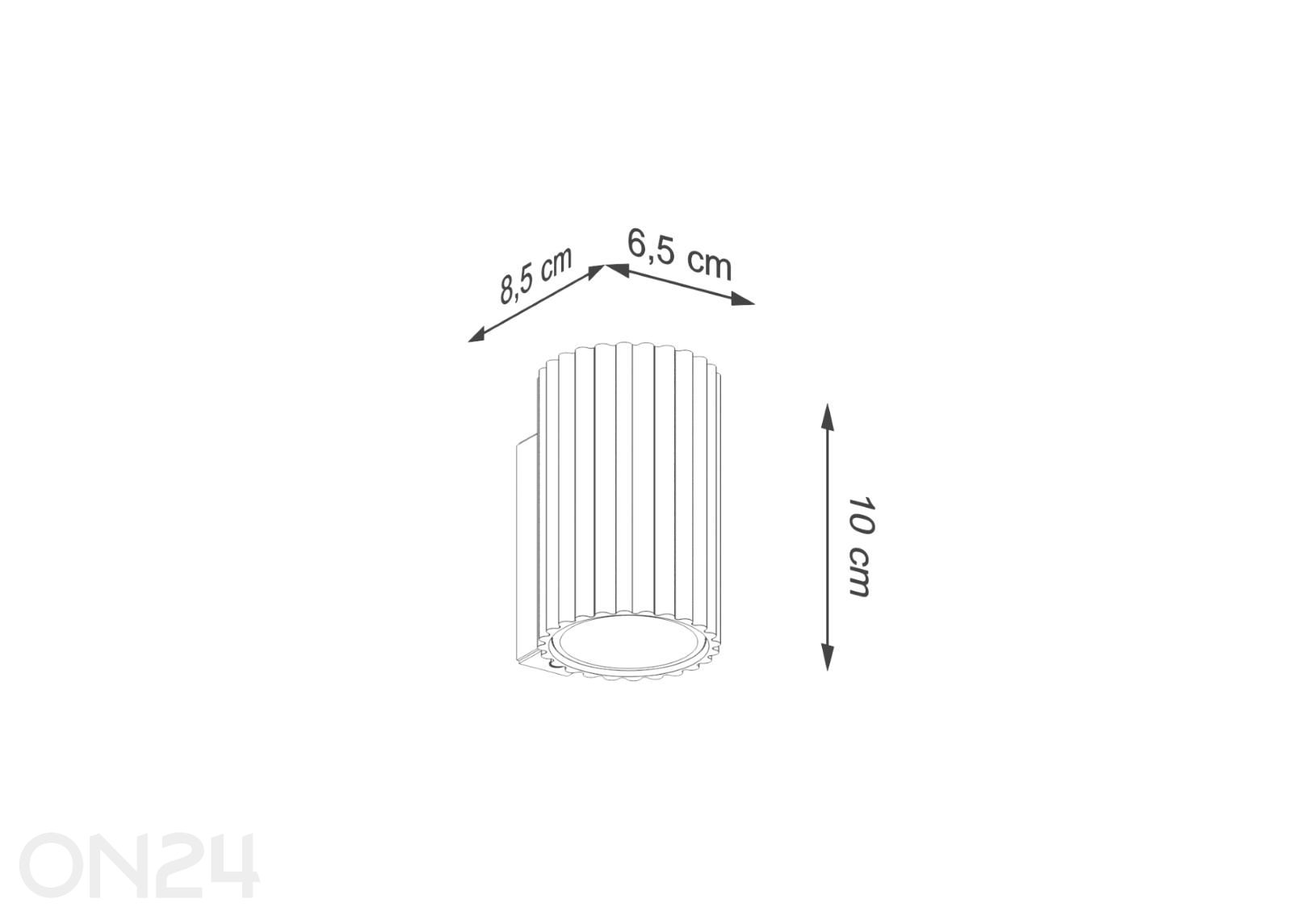Seinalamp Karbon 10 suurendatud mõõdud