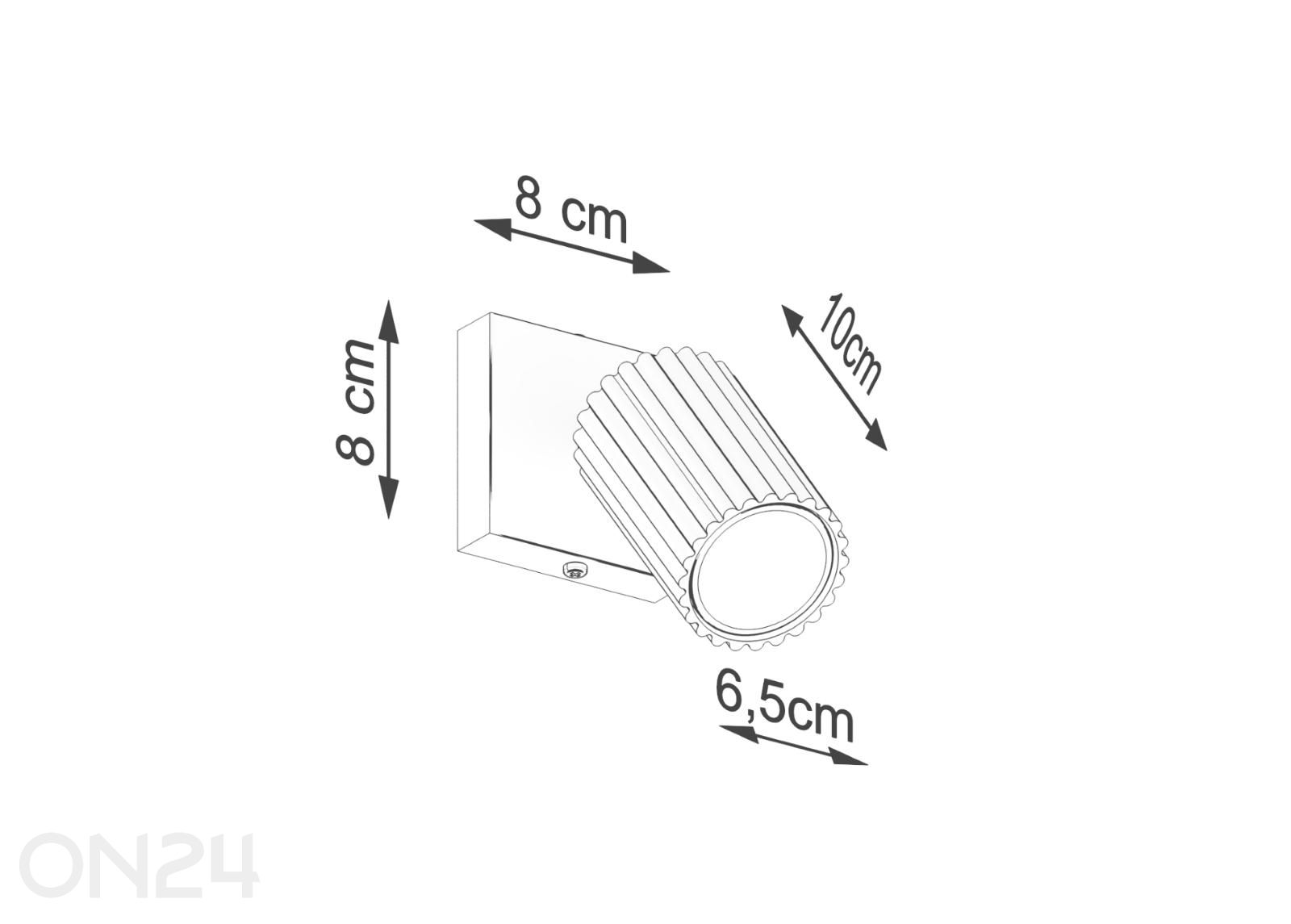 Seinalamp Karbon suurendatud mõõdud