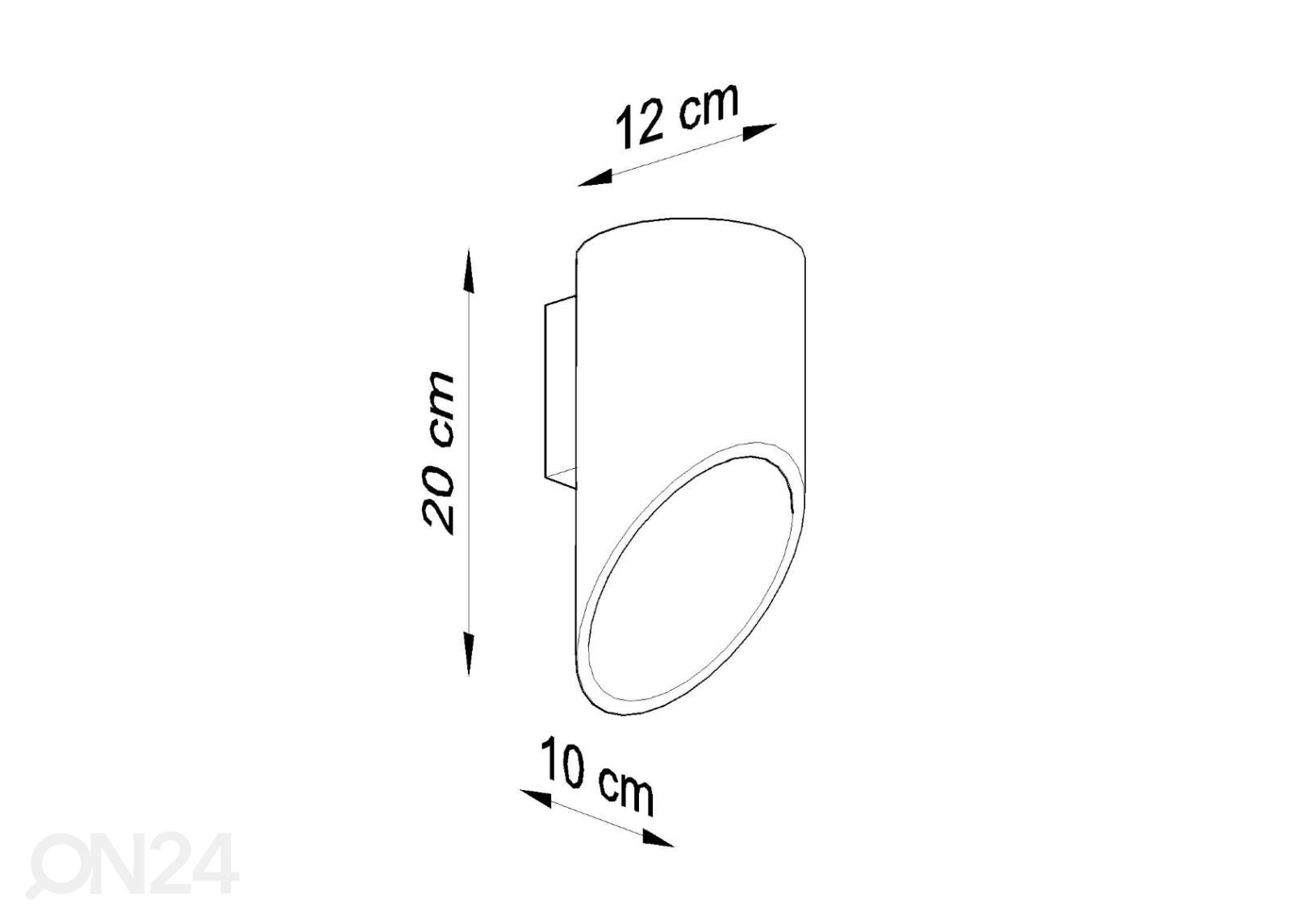 Seinalamp Penne 20 suurendatud mõõdud