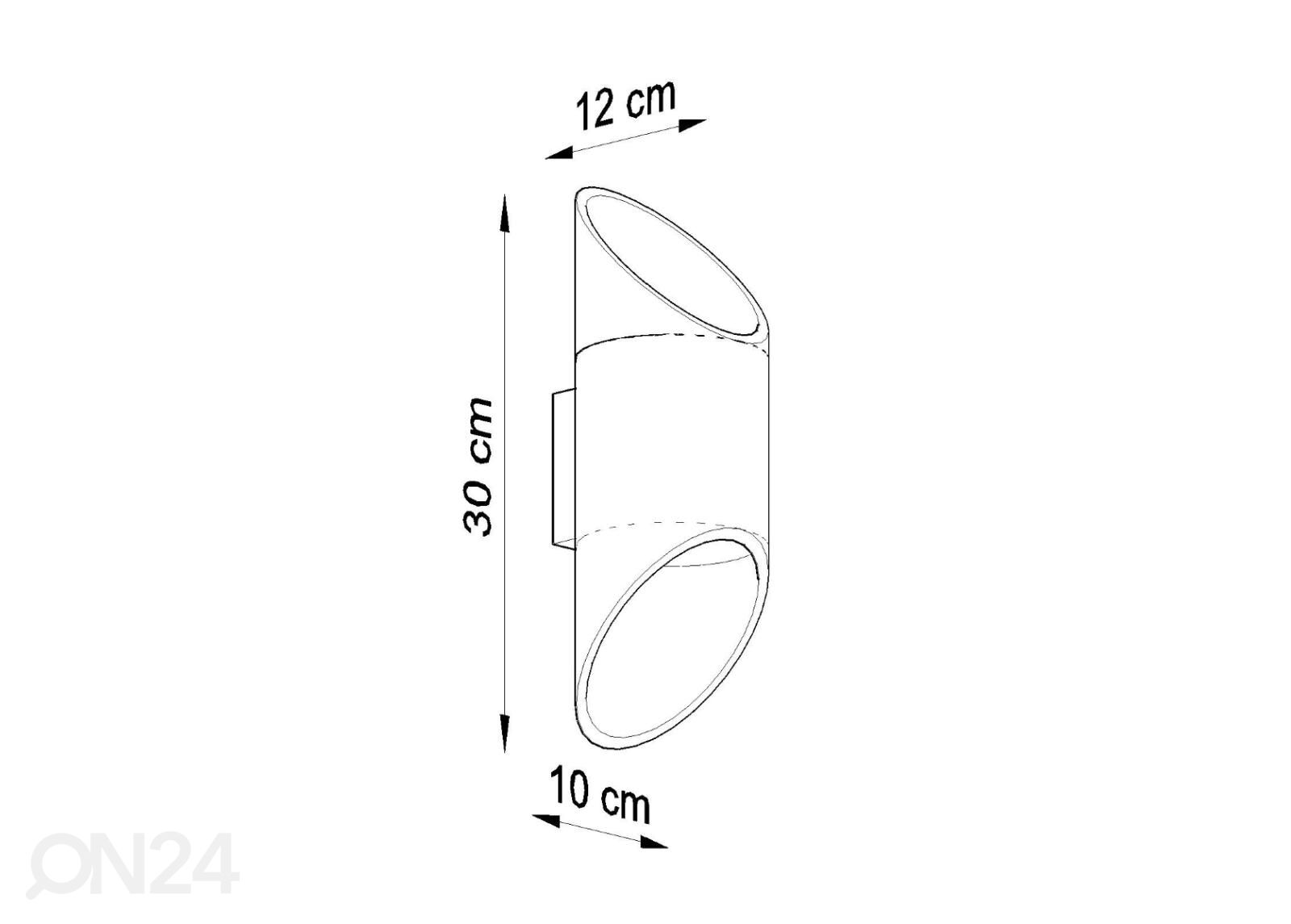 Seinalamp Penne 30 suurendatud mõõdud