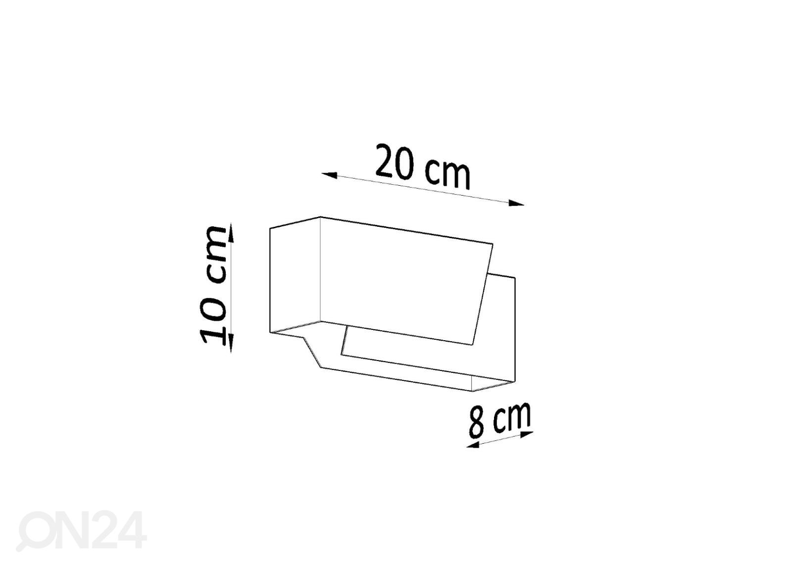 Seinalamp Piegare suurendatud mõõdud