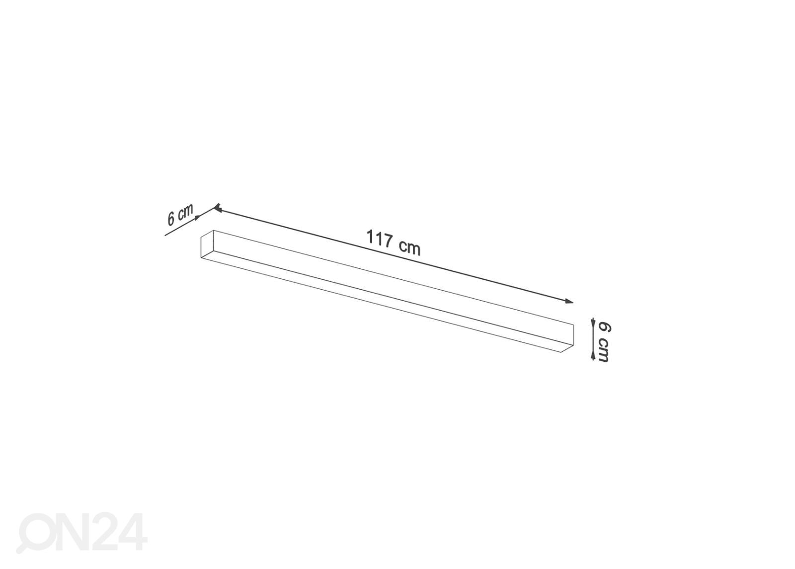 Seinalamp Pinne 118 suurendatud mõõdud