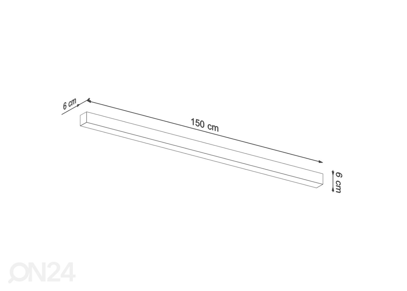 Seinalamp Pinne 150 suurendatud mõõdud