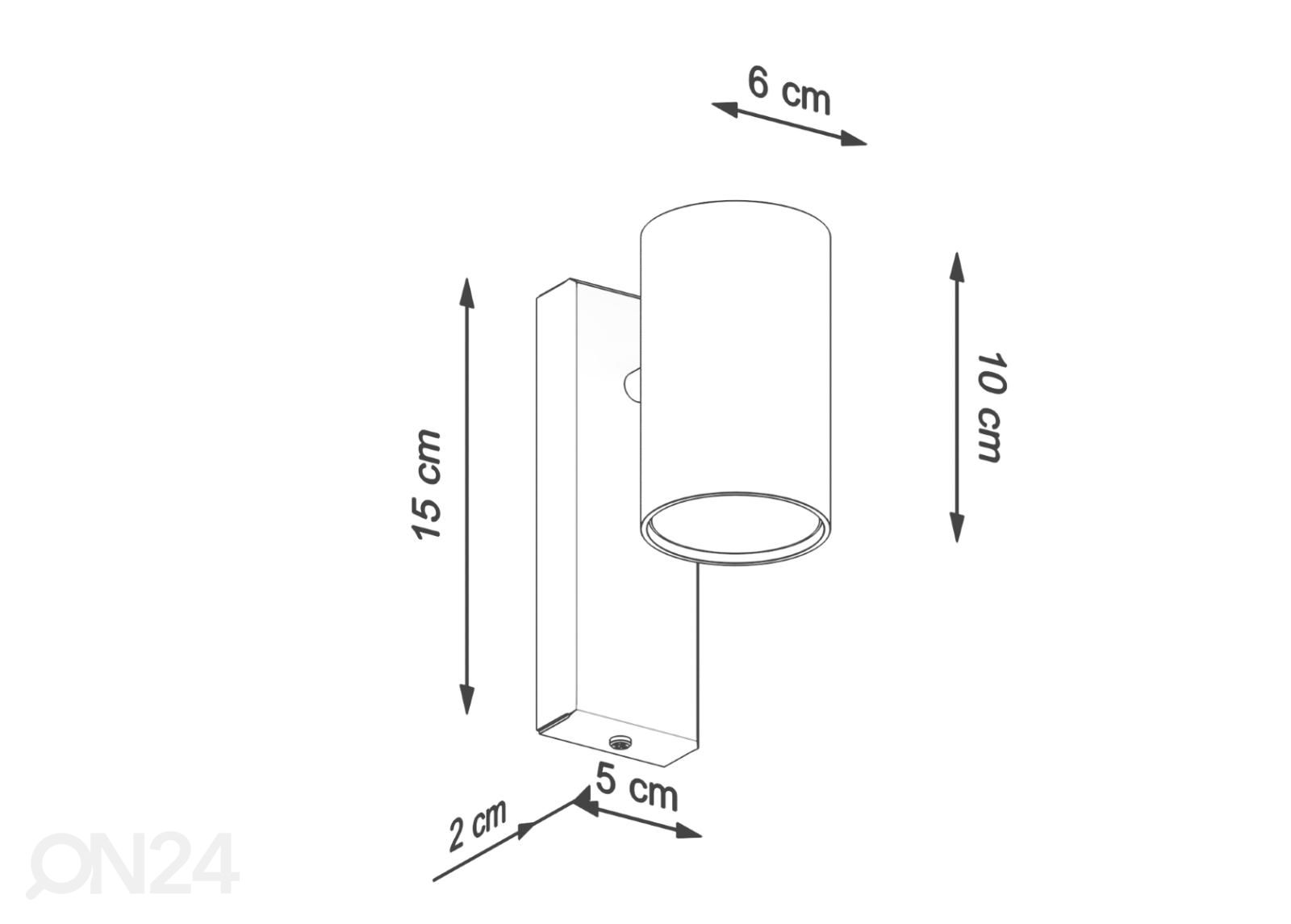 Seinalamp Utti suurendatud mõõdud