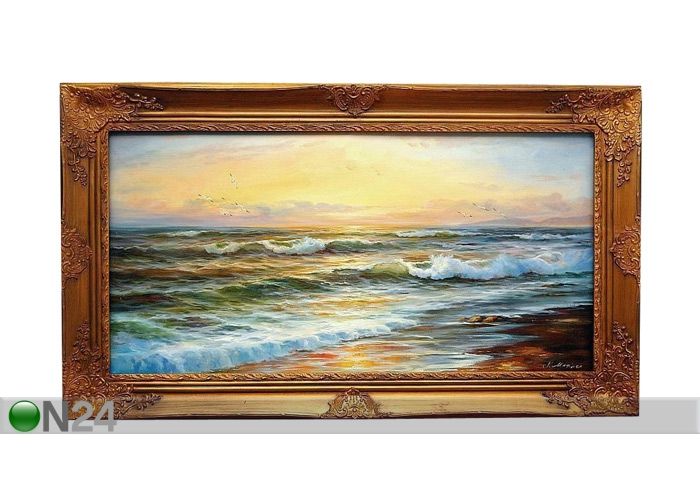 Seinamaal Kuldne Laine 83x143 cm suurendatud