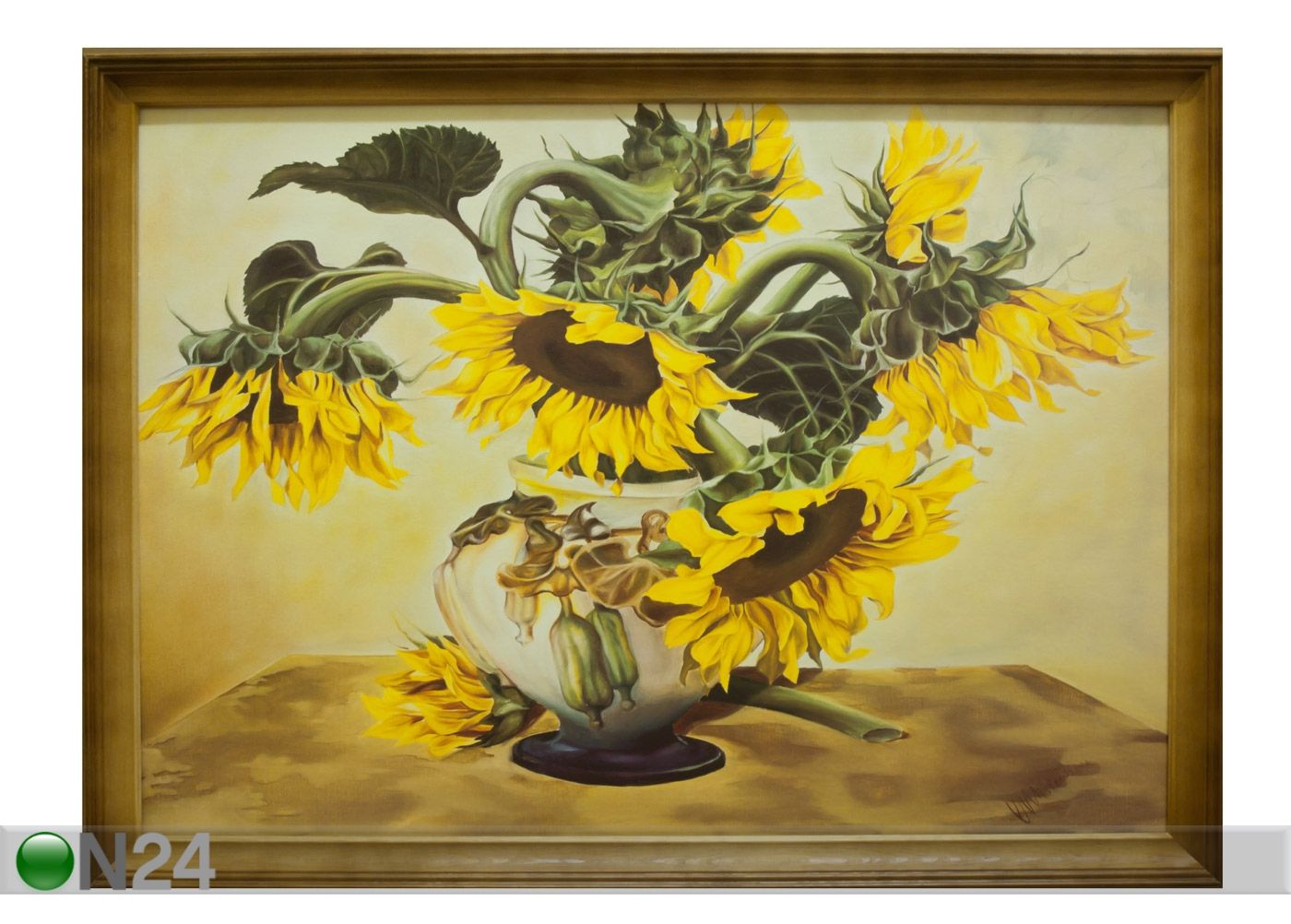 Seinamaal Päevalilled 56x76 cm suurendatud