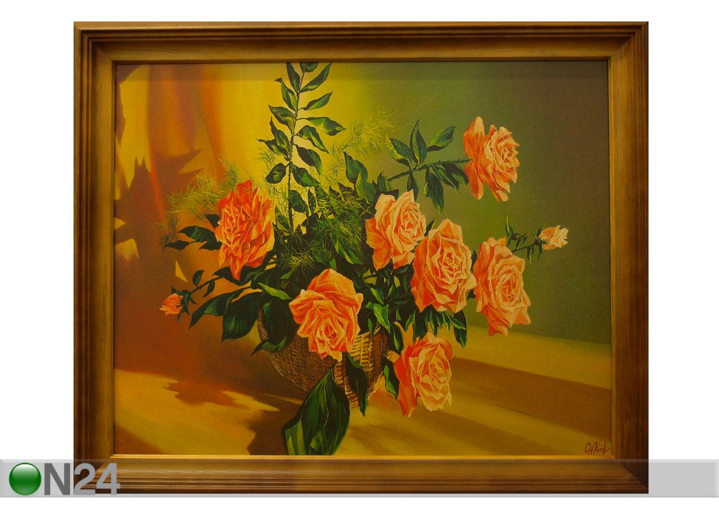Seinamaal Roosid 46x56 cm suurendatud