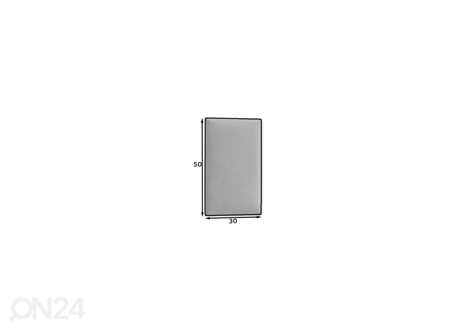 Seinapaneel kangaga 50x30 cm suurendatud mõõdud