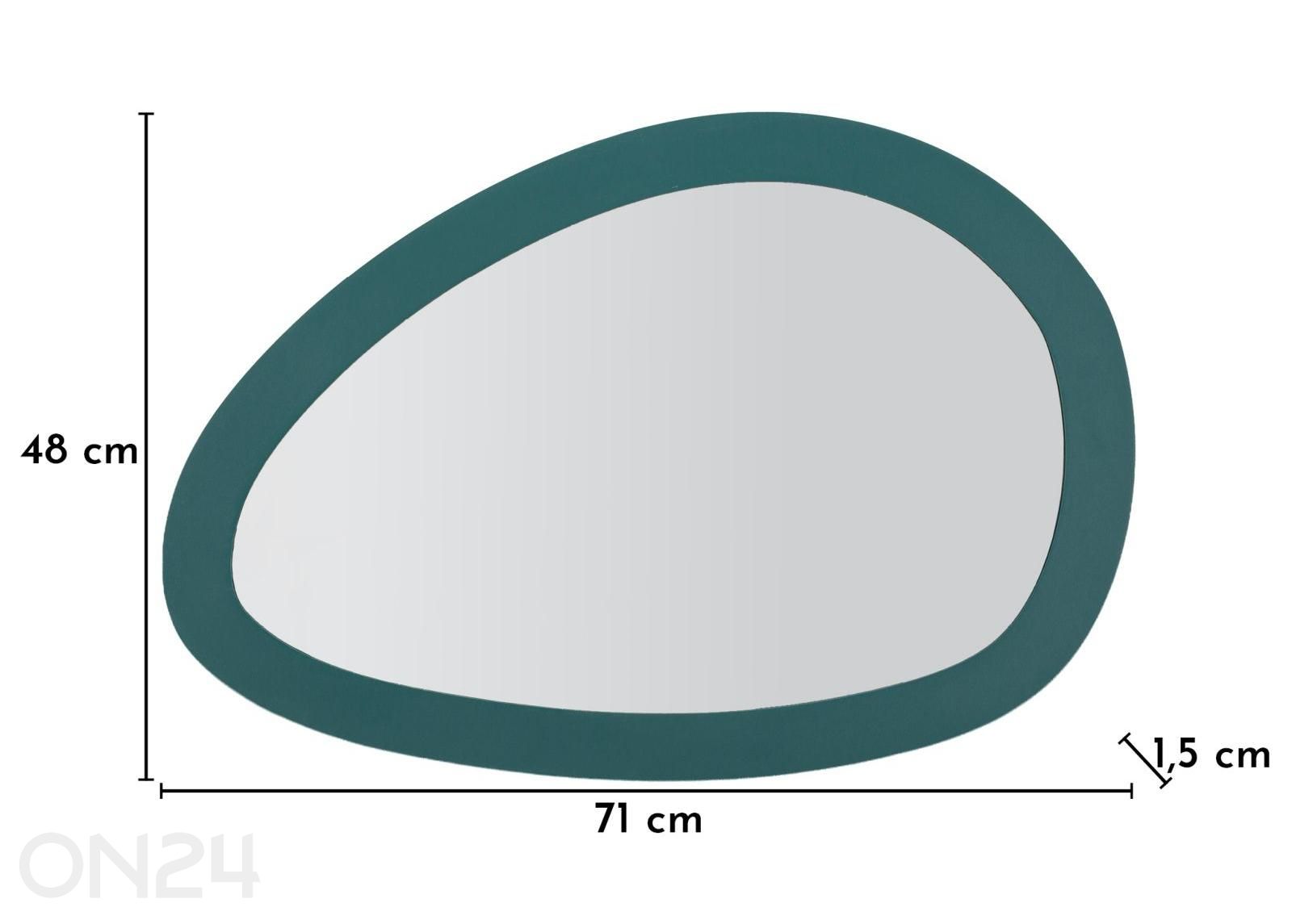 Seinapeegel 71x48 cm, sinakasroheline suurendatud mõõdud