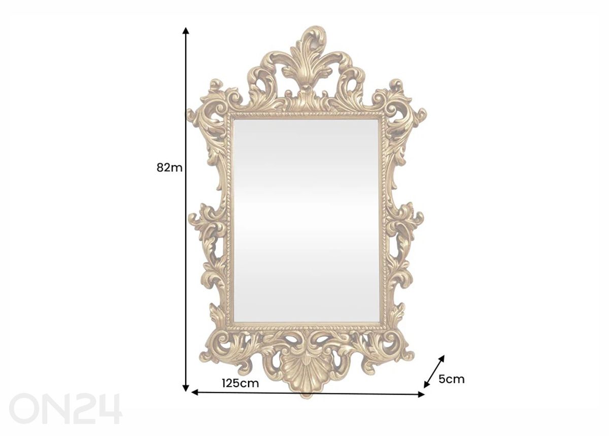 Seinapeegel Opulent suurendatud mõõdud