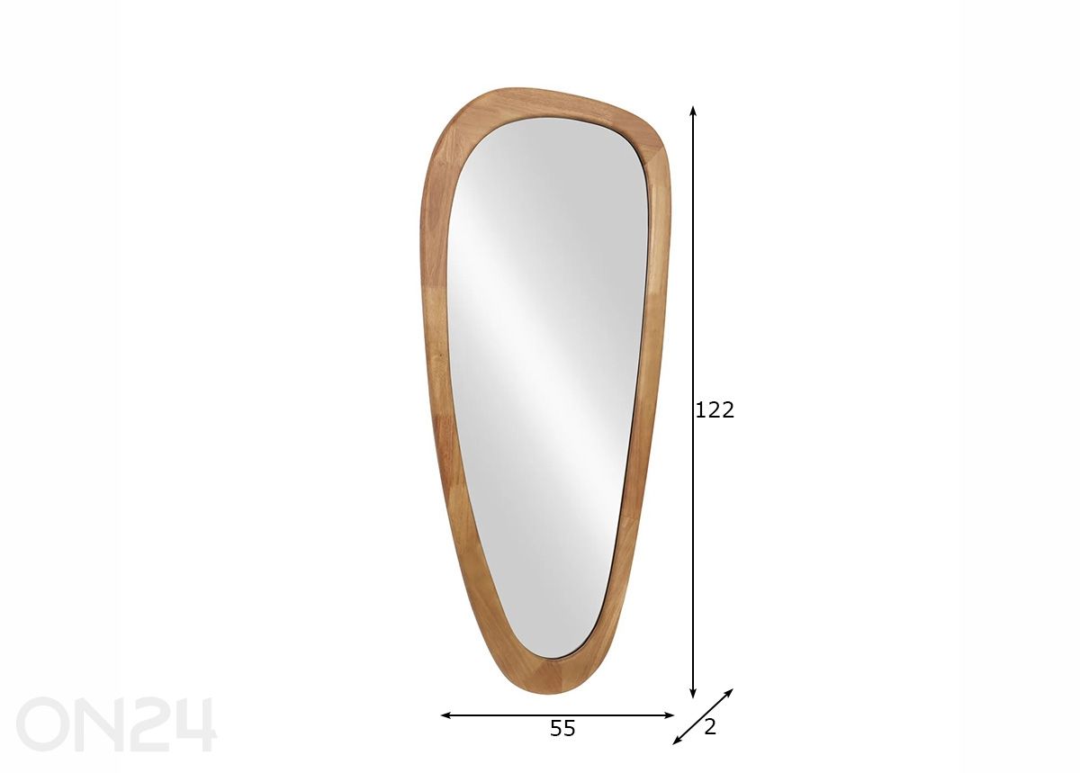 Seinapeegel Organic suurendatud mõõdud