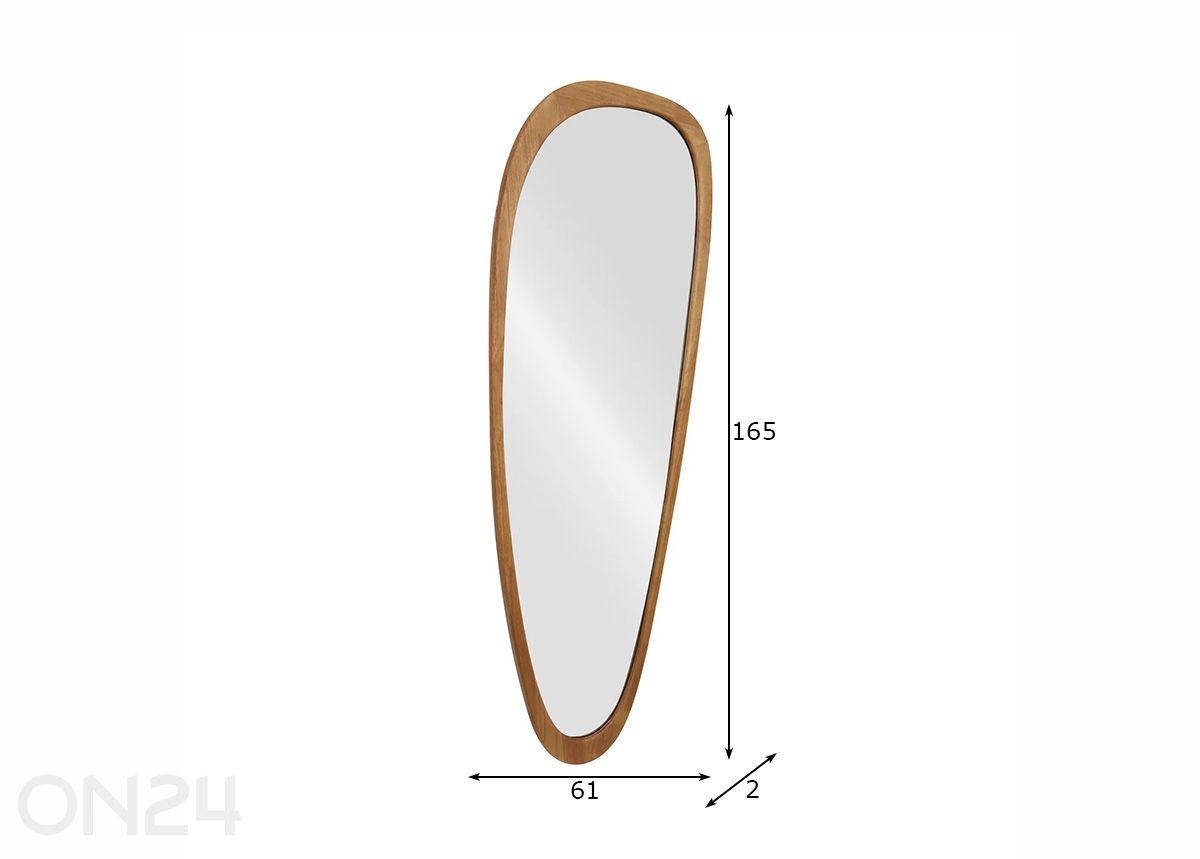 Seinapeegel Organic suurendatud mõõdud