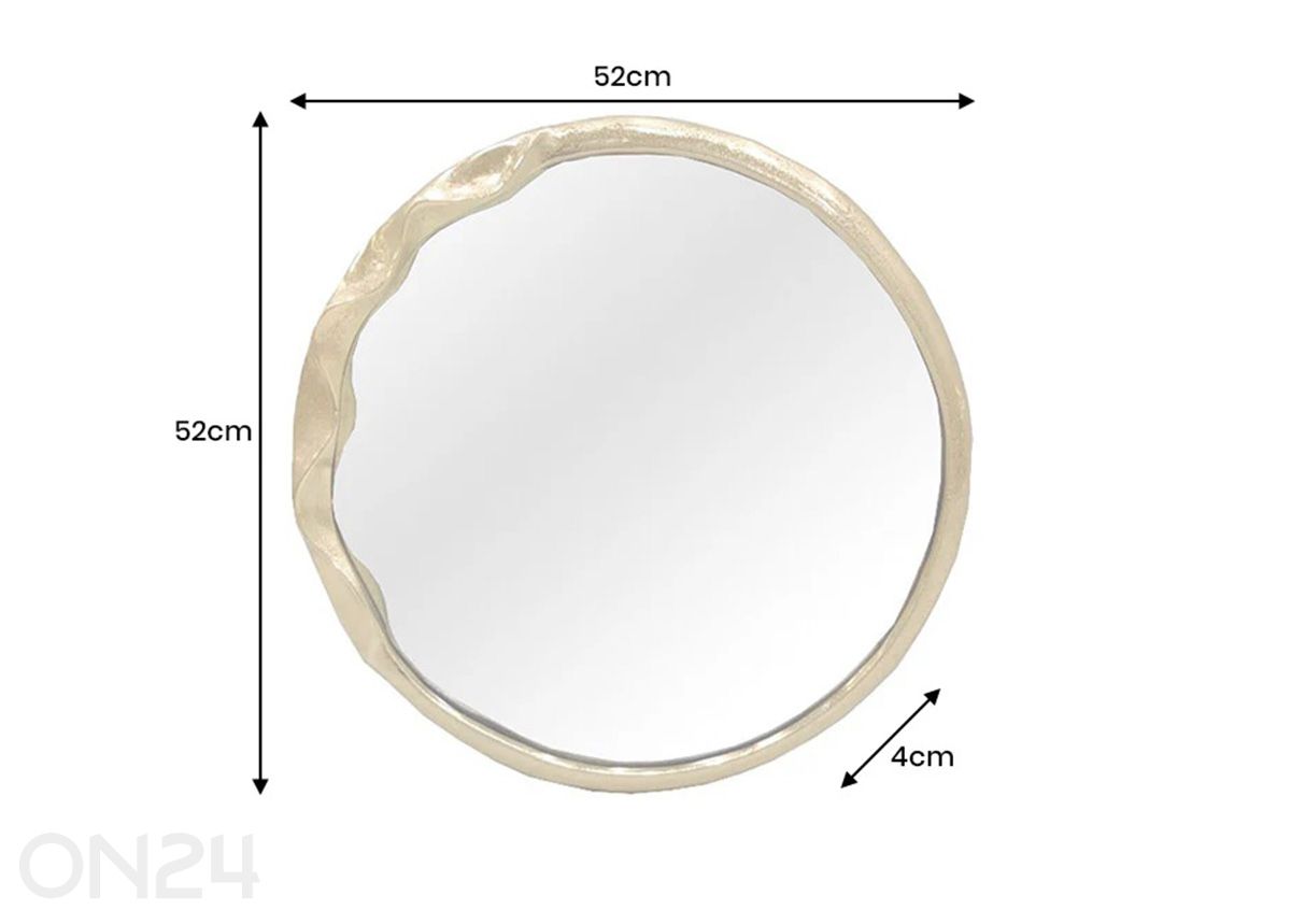 Seinapeegel Portrait Ø 55 cm suurendatud mõõdud